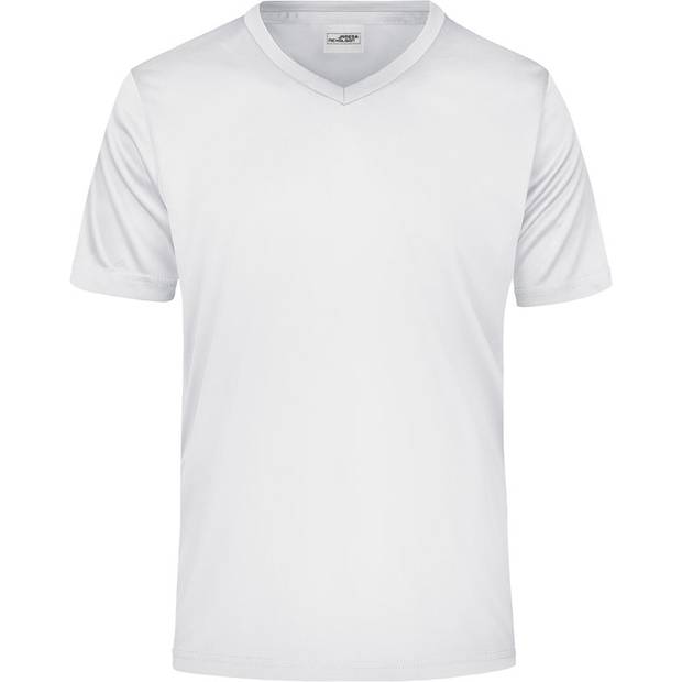 James & Nicholson | JN 736, Pánske tričko s výstrihom do V, biela, S James & Nicholson | JN 736, Pánske tričko s výstrihom do V, biela, S