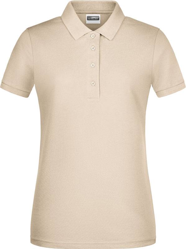 James & Nicholson | JN 8009, Dámske piqué polo z bio bavlny, šedá Stone, L