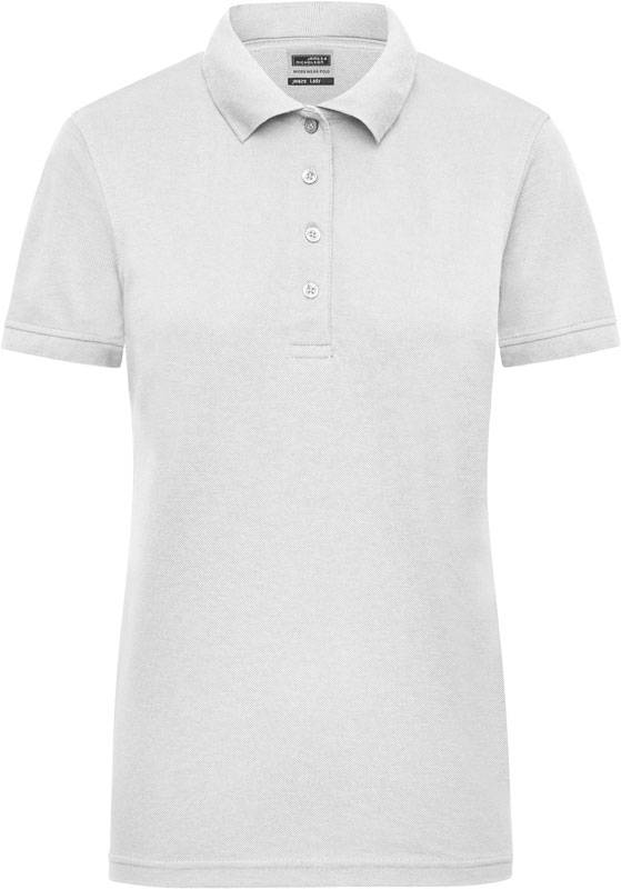 James & Nicholson | JN 829, Dámske pracovné piqué polo, biela, XS