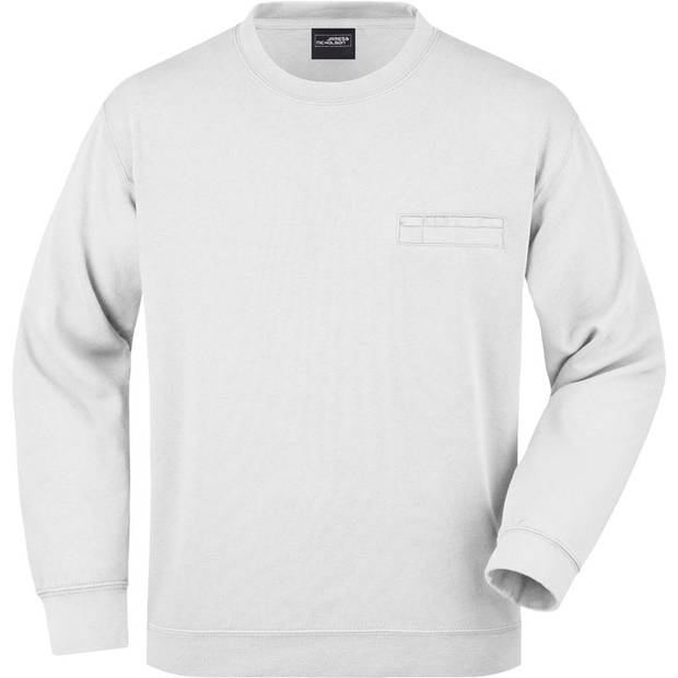 James & Nicholson | JN 924, Mikina s vreckom, biela, S James & Nicholson | JN 924, Mikina s vreckom, biela, S