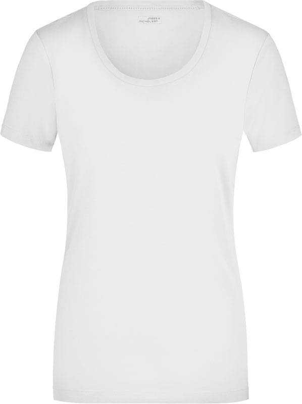 James & Nicholson | JN 926, Dámske tričko, biela, M
