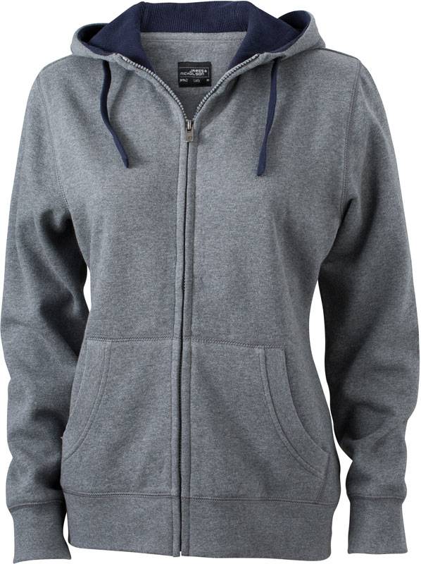 sivá Melange - modrá Navy