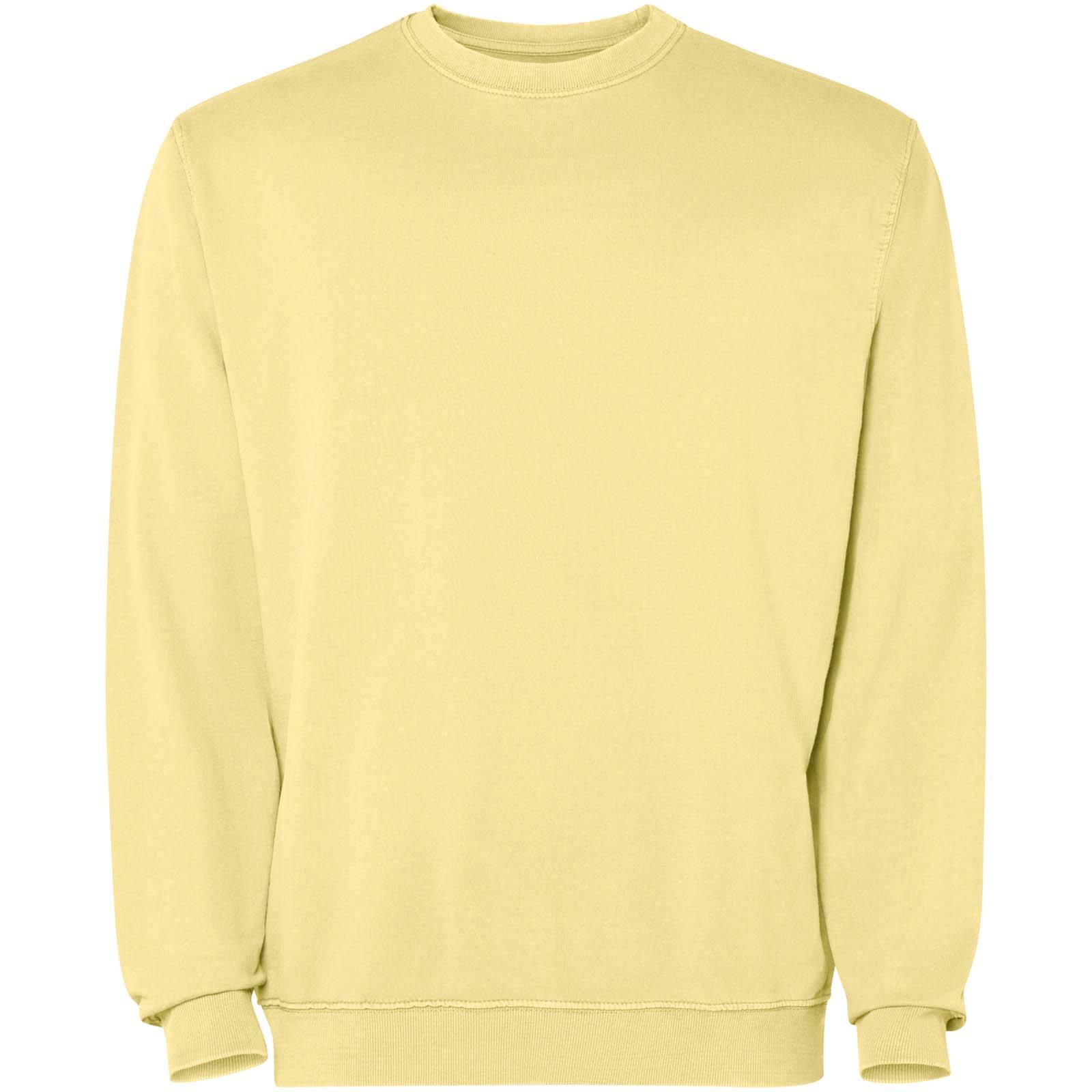 Jaya unisex sveter s okrúhlym výstrihom crewneck, žltá, L