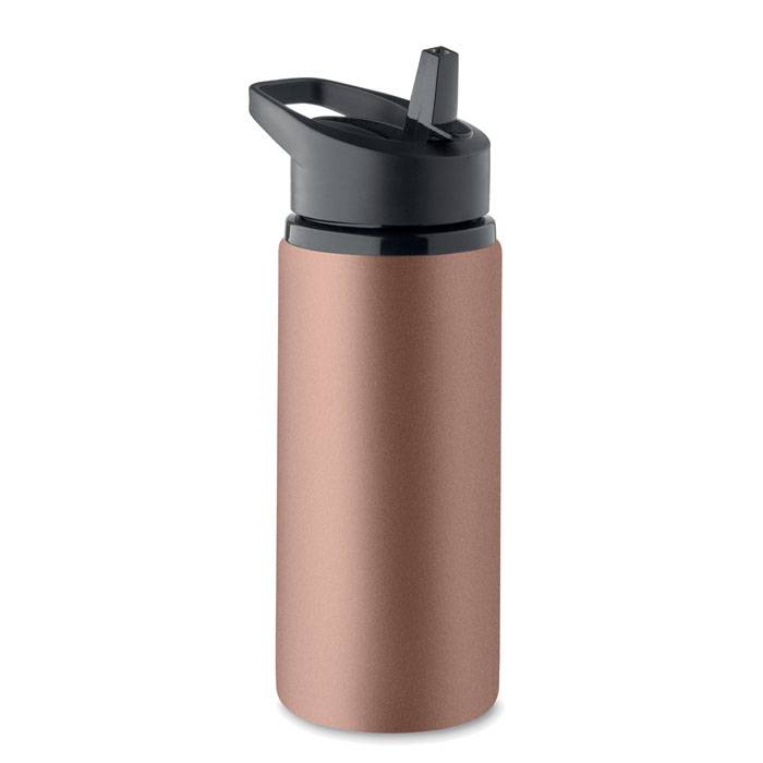 Jednostenná fľaša 500ml, hnedá Copper