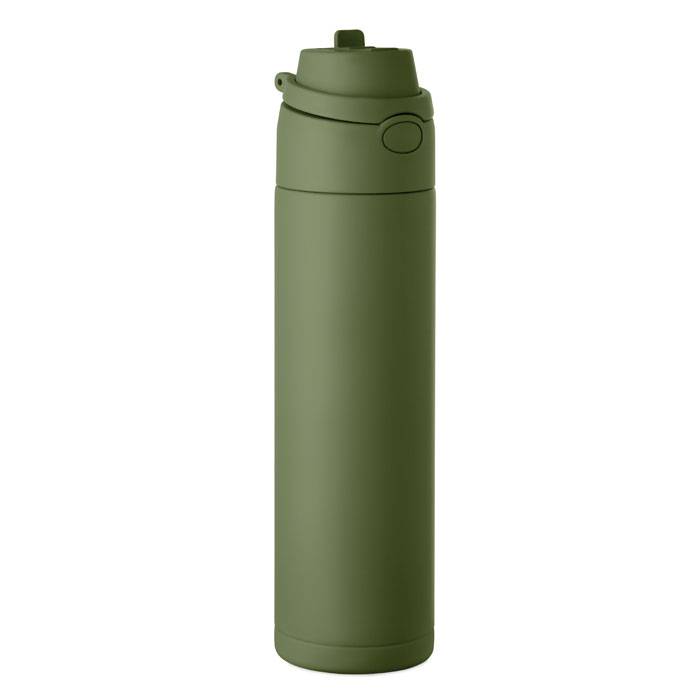 Jednostenná fľaša 650ml, zelená Dark