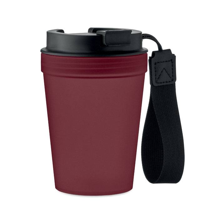 Jednostenný hrnček 300 ml, červená Wine