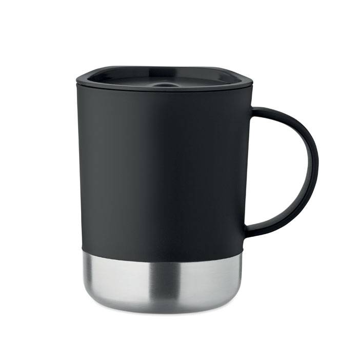 Jednostenný hrnček 300ml, čierna