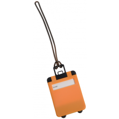 Obrázek k produktu Jmenovka na zavazadla ve tvaru kufru, oranžová