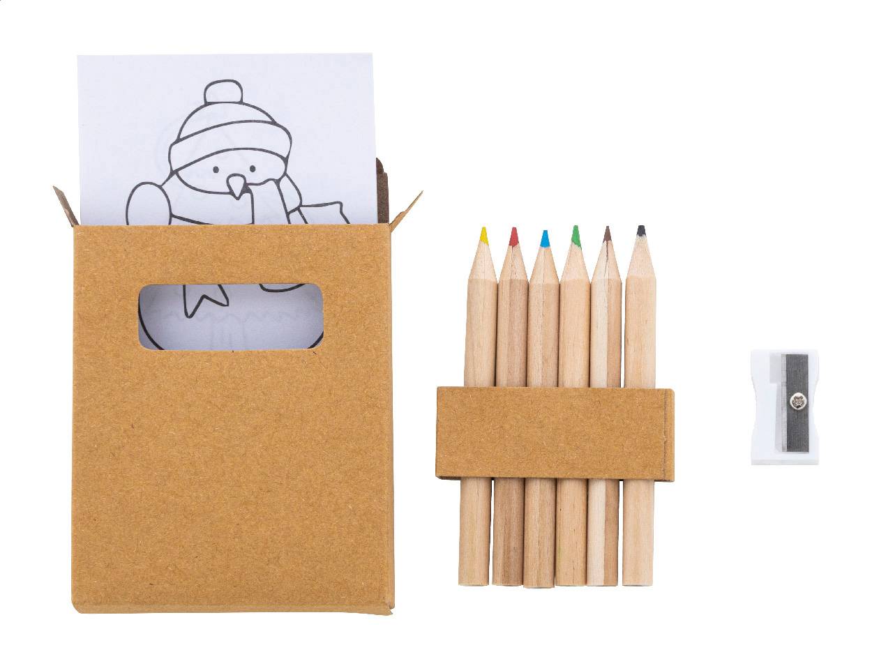 Jolably vianočná sada s omaľovánkami, hnedá Natural