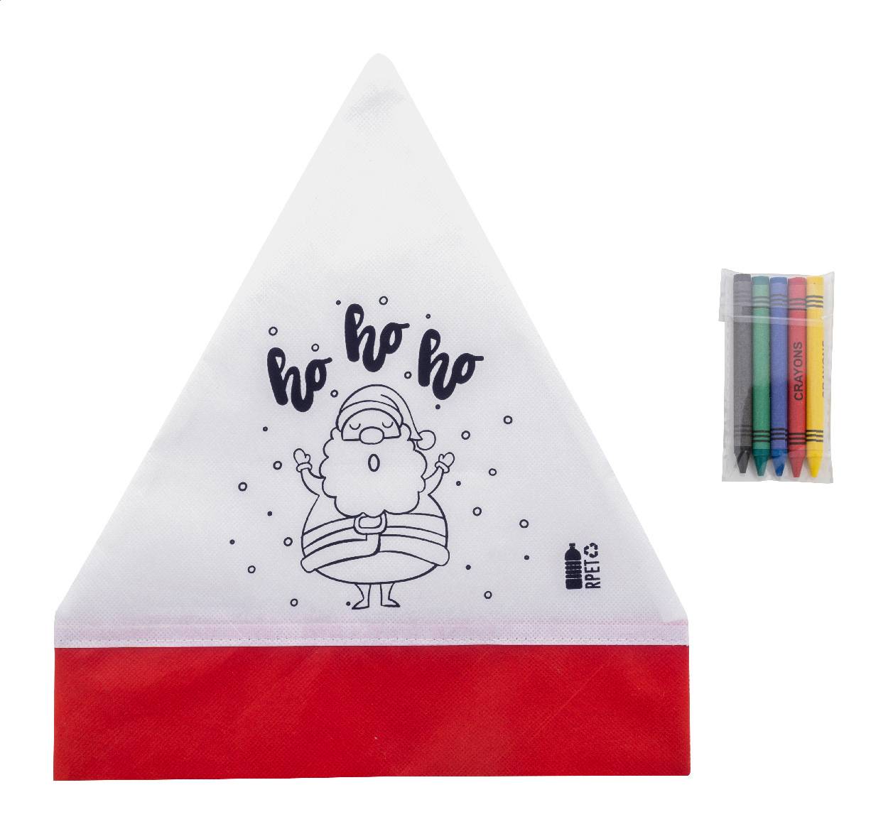 Julfar Hat čiapka Santa na vyfarbenie, biela