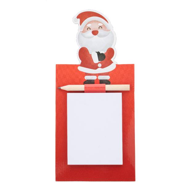 Julliste Vianočný magnetický zápisník, Santa Claus, červená Julliste Vianočný magnetický zápisník, Santa Claus, červená