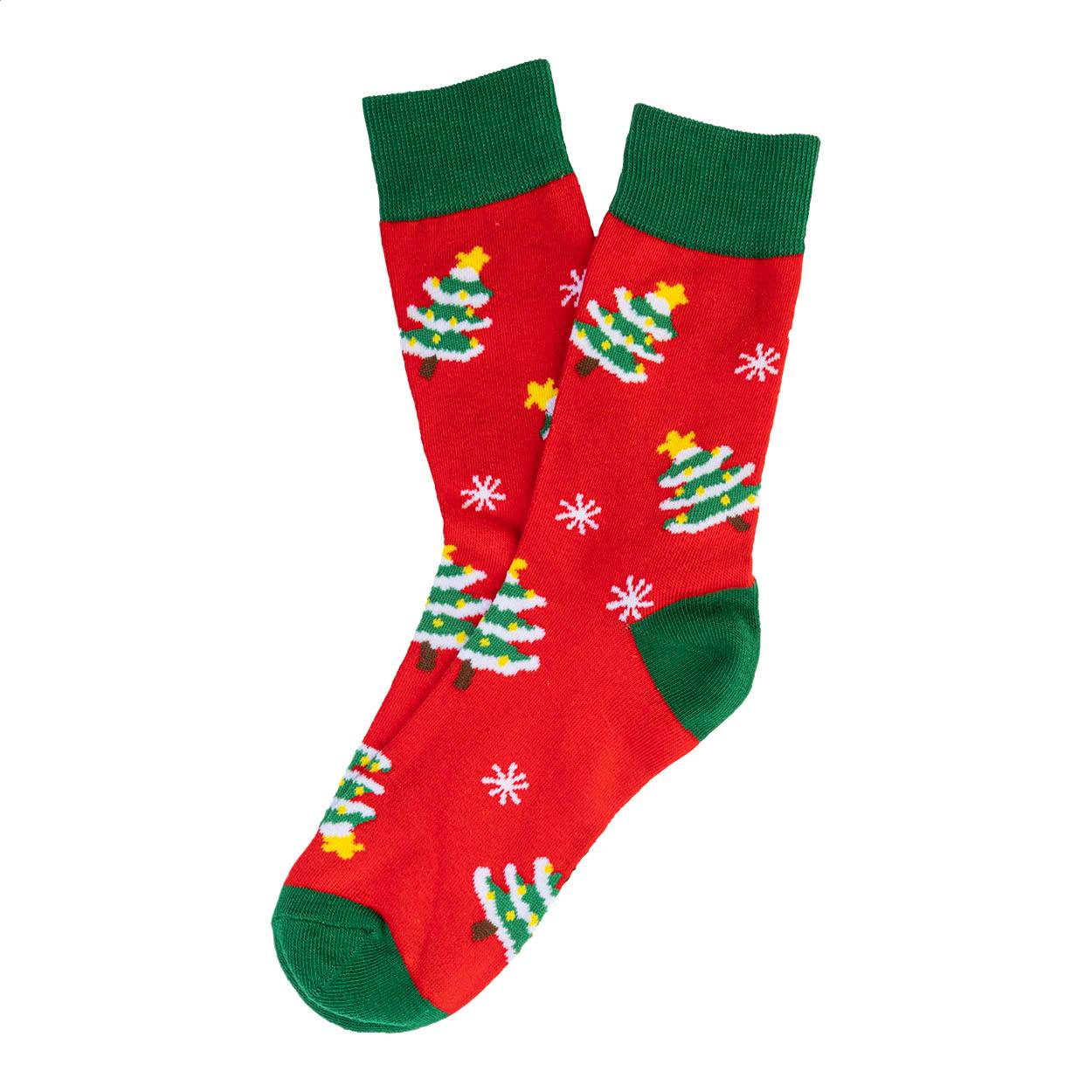 Julsokka vianočné ponožky, stromček, červená