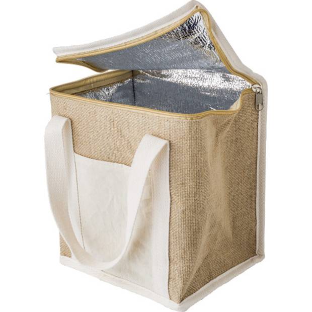 Jutový chladiaci batoh Raveena, hnedá Jutový chladiaci batoh Raveena, hnedá