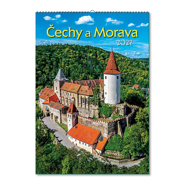 Kalendář 2027 nástěnný: ČECHY A MORAVA