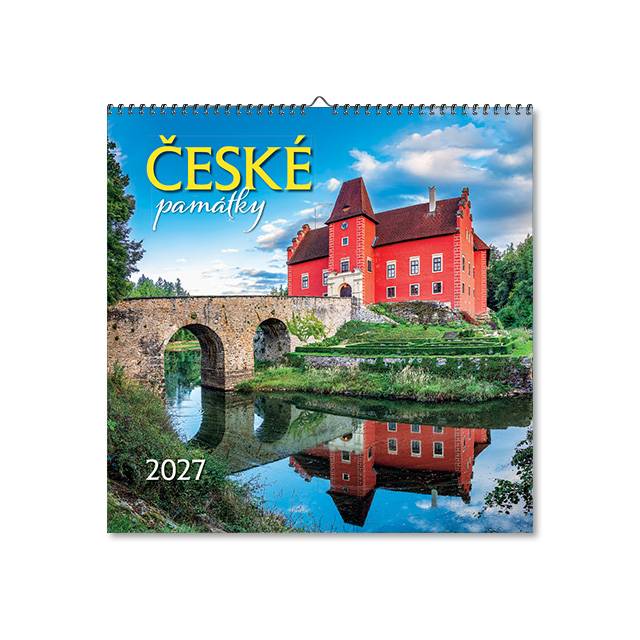 Kalendář 2027 nástěnný: ČESKÉ PAMÁTKY