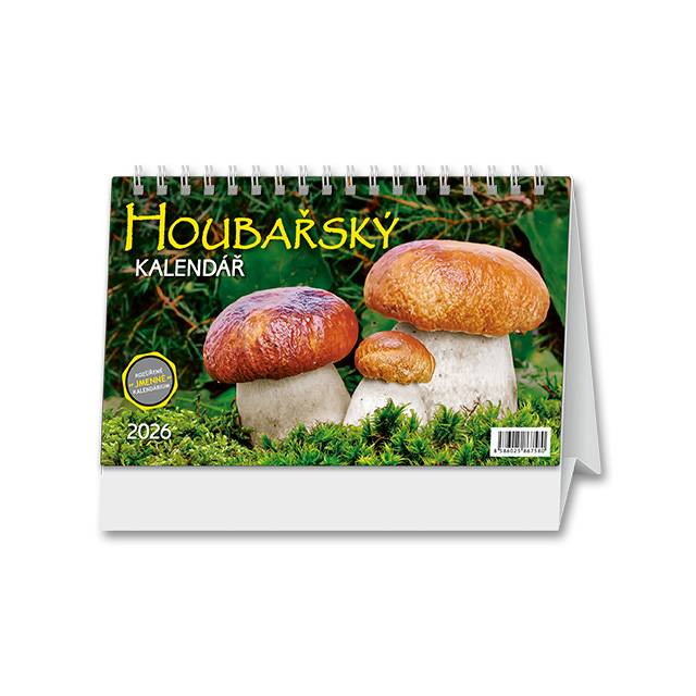 Kalendář 2027 stolní: HOUBAŘSKÝ KALENDÁŘ