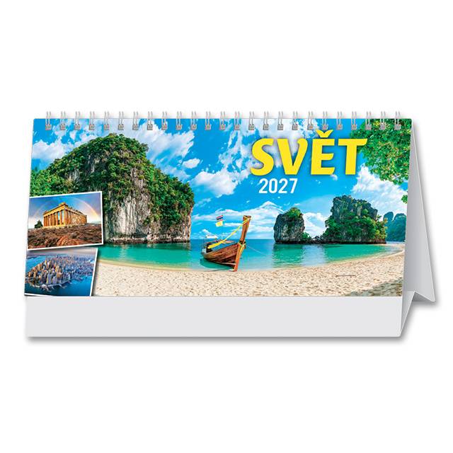 Kalendář 2027 stolní: SVĚT