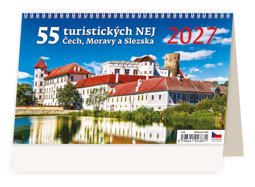 Kalendář 55 turistických nej Čech, Moravy a Slezska, 2027
