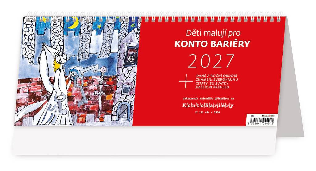 Kalendář Děti malují pro Konto Bariéry