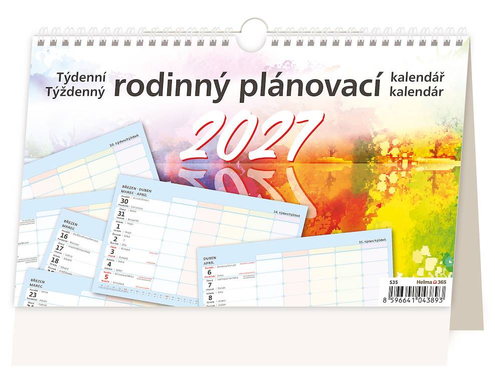 Kalendár Týždenný rodinný plánovací kalendár