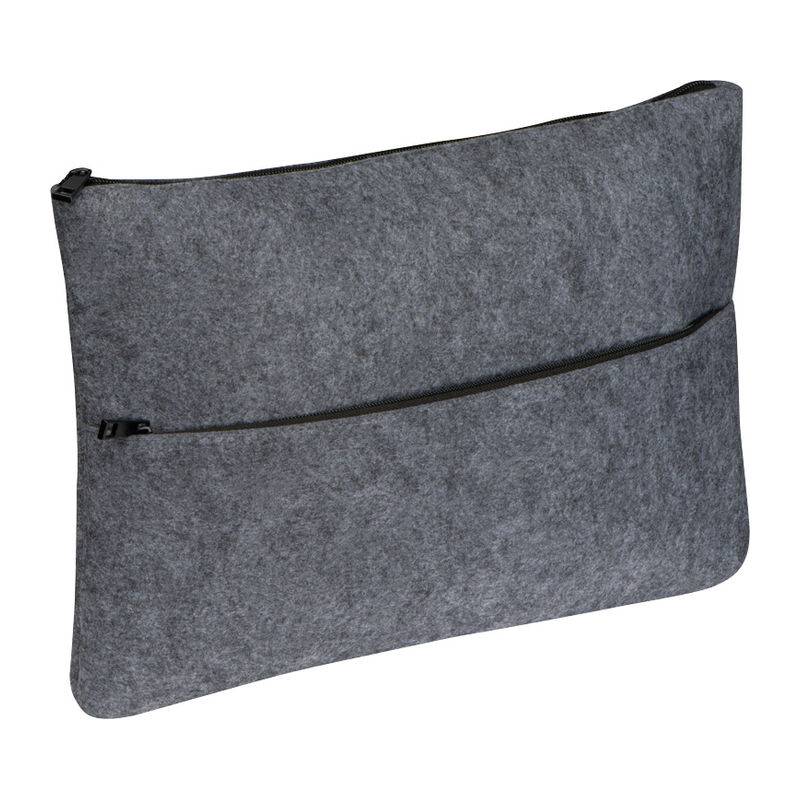 Kapsa na dokumenty z R-PET, šedá stříbrná