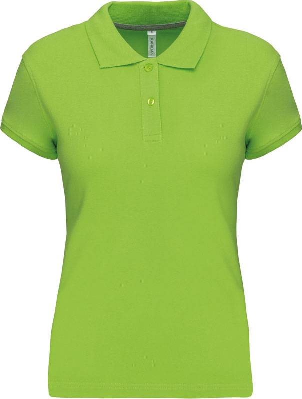 Kariban | K242, Dámske piqué polo, zelená Lime, XXL