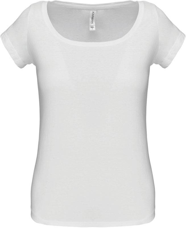Kariban | K384, Dámske tričko, biela, L