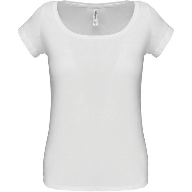 Kariban | K384, Dámske tričko, biela, S Kariban | K384, Dámske tričko, biela, S