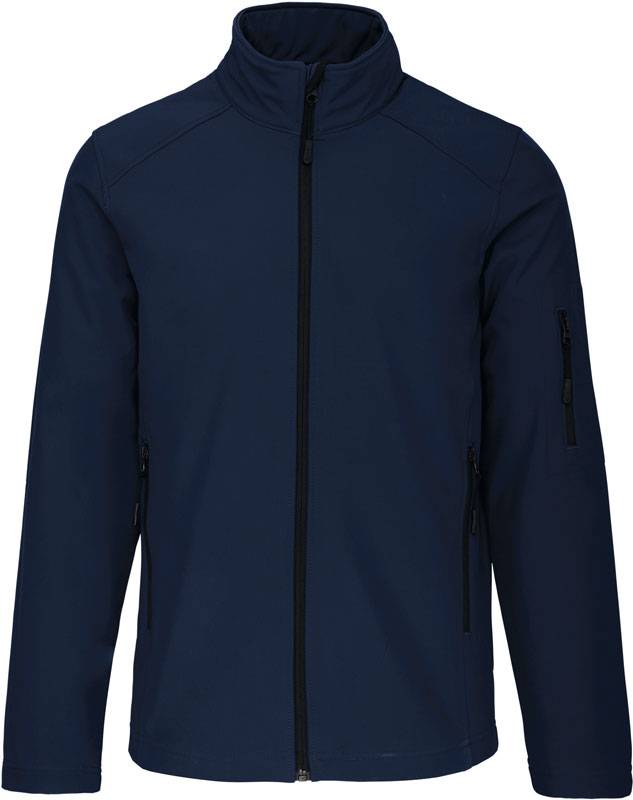 Kariban | K401, Pánská 3-vrstvá softshellová bunda XXL, navy