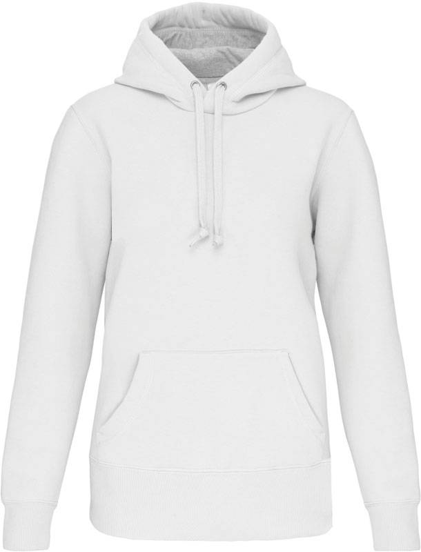 Kariban | K443, Mikina s kapucňou z ťažkej bavlny, biela, M