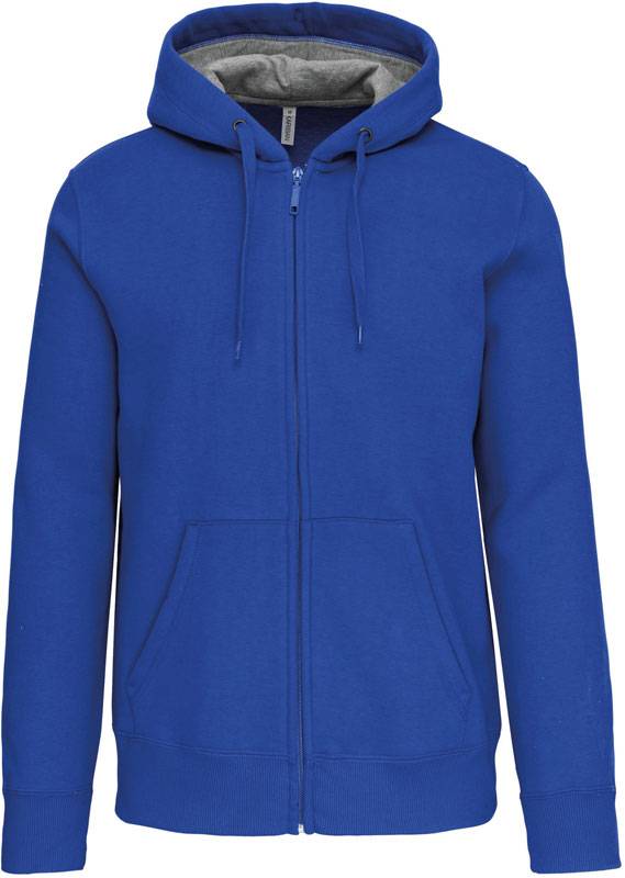 Kariban | K444, Mikina z ťažkej bavlny s kapucňou, modrá Light Royal, XS