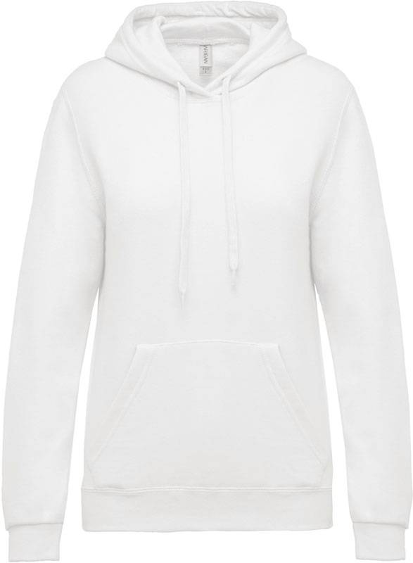 Kariban | K473, Dámska mikina s kapucňou, biela, XXL