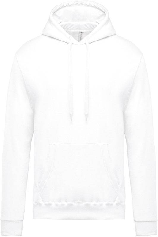 Kariban | K476, Pánska mikina s kapucňou, biela, XL