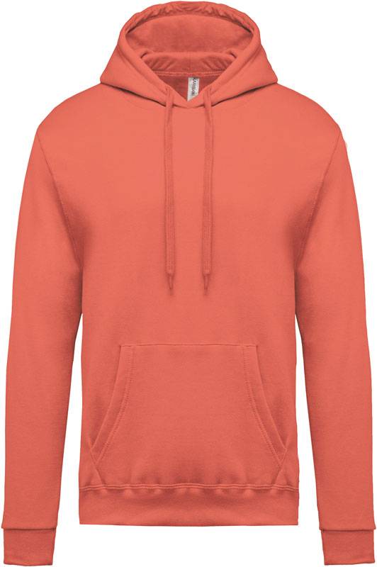 Kariban | K476, Pánska mikina s kapucňou, červená True Coral, 3XL