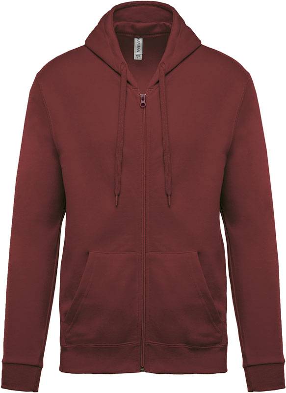 Kariban | K479, Mikina s kapucňou, červená Wine, XS