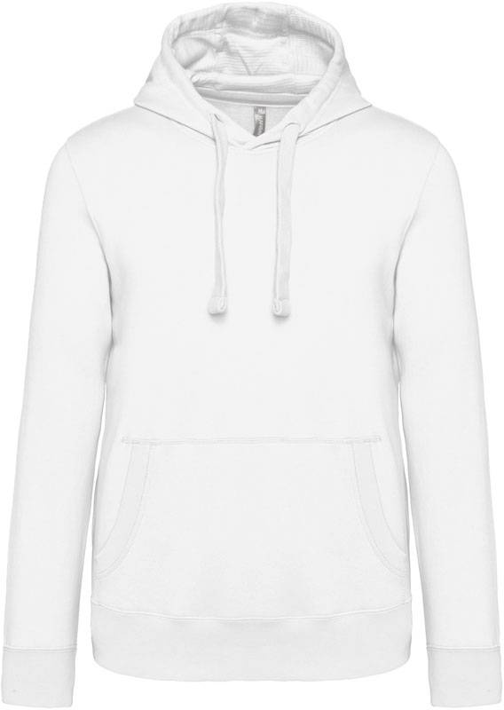 Kariban | K489, Mikina s kapucňou, biela, XS