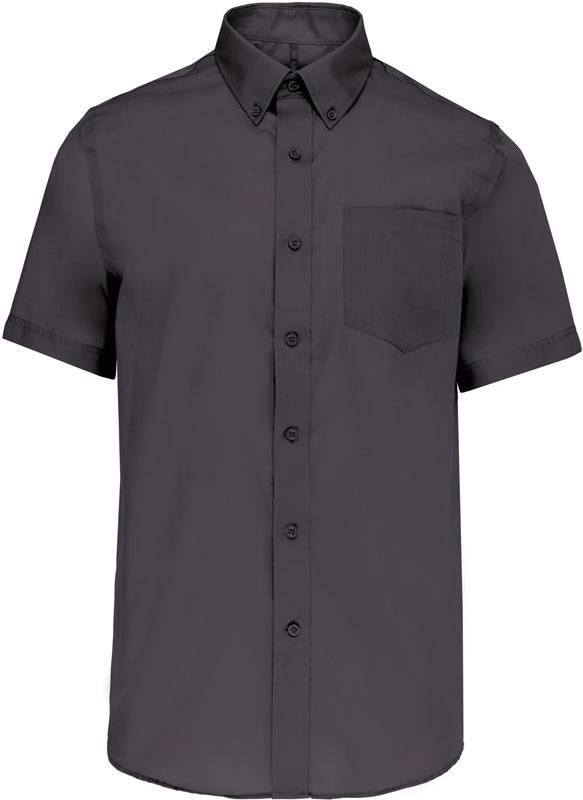 Kariban | K539, Nežehlivá košeľa s krátkym rukávom, čierna Zinc, 3XL