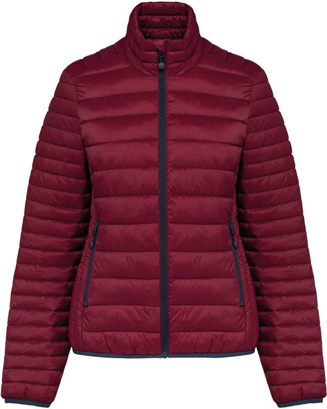 Kariban|K6121, Ľahká dámska prešív. bunda, červená Wine, XL