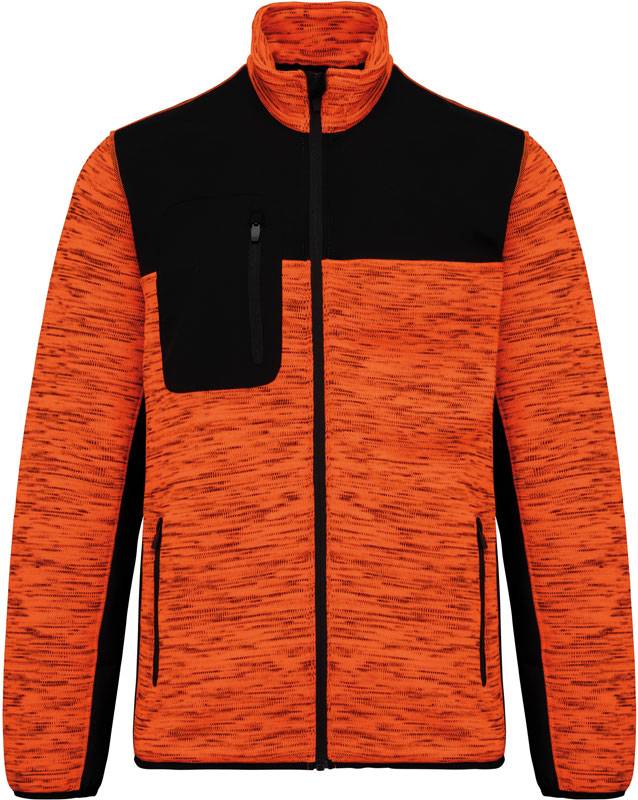 oranžová Fluorescent Melange - čierna