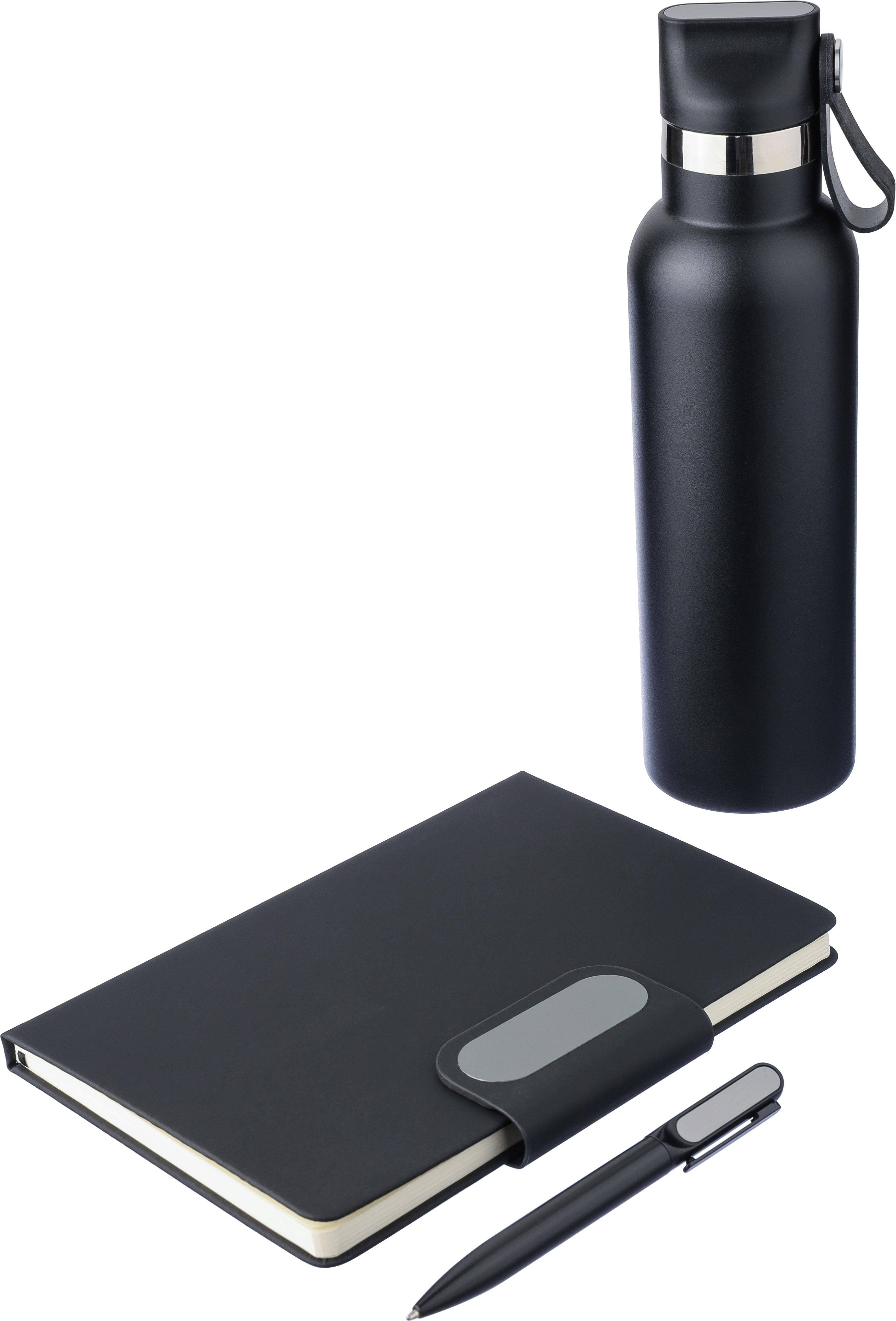 Kartónová kancelárska darčeková sada Erren, čierna