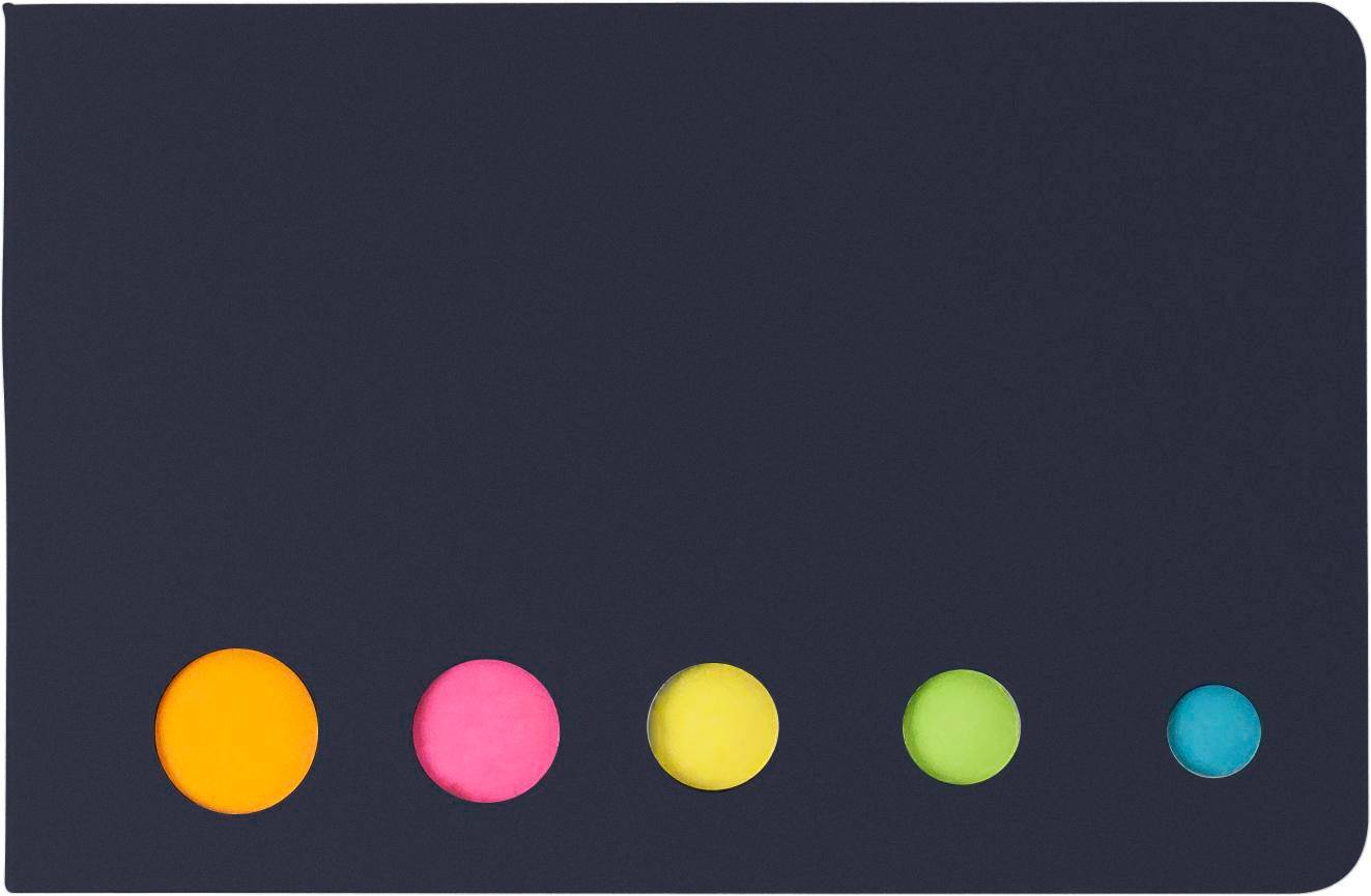 Kartónový držiak na lepiace poznámky Dwayne, čierna