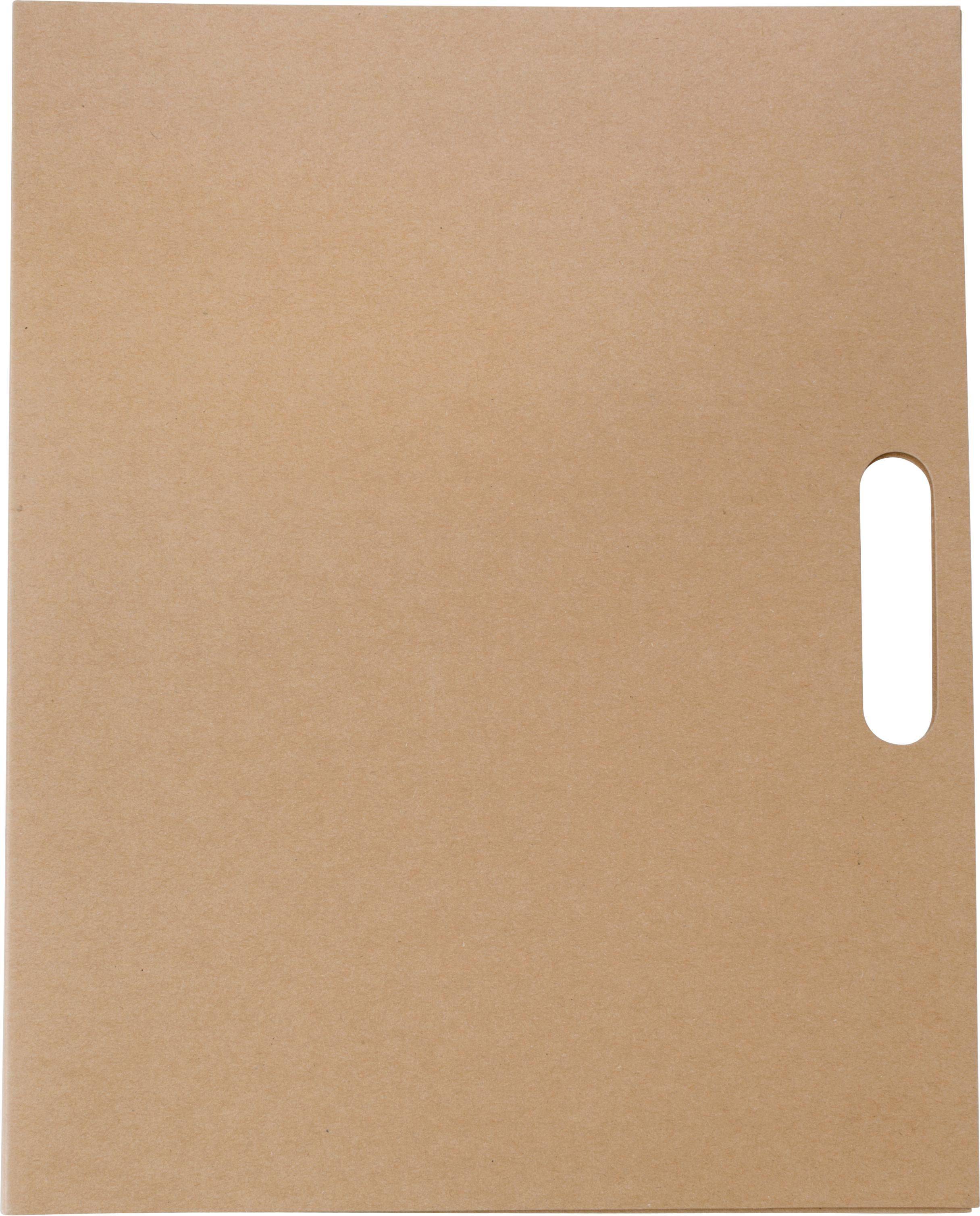 Kartónový priečinok na poznámky Charlie, hnedá