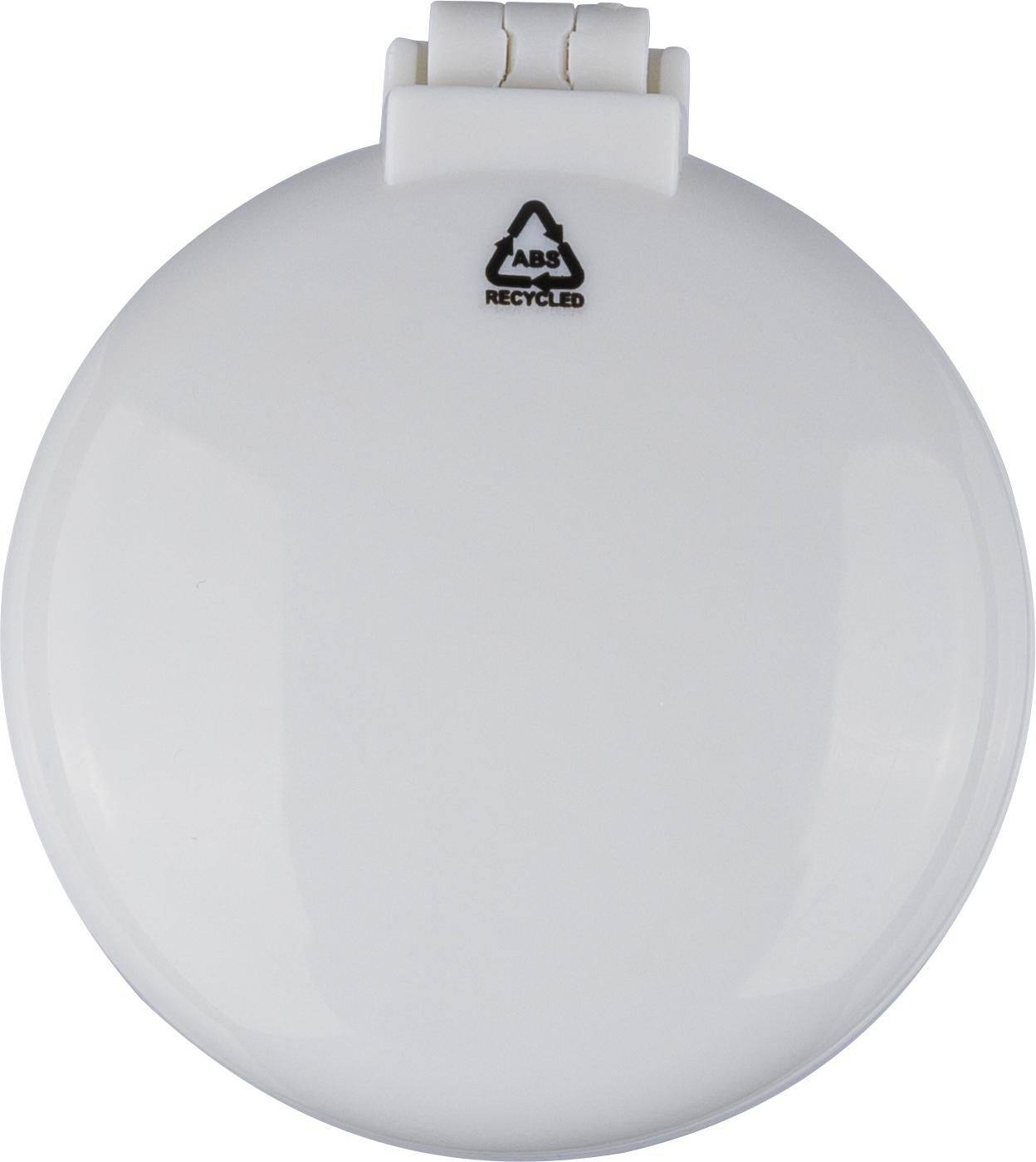 Kazeta zrkadielka s kefou na vlasy Eloi, biela