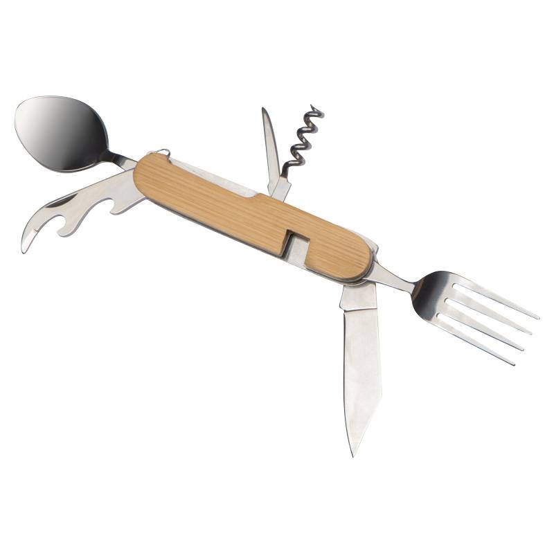 Kempingový príbor, hnedá béžová