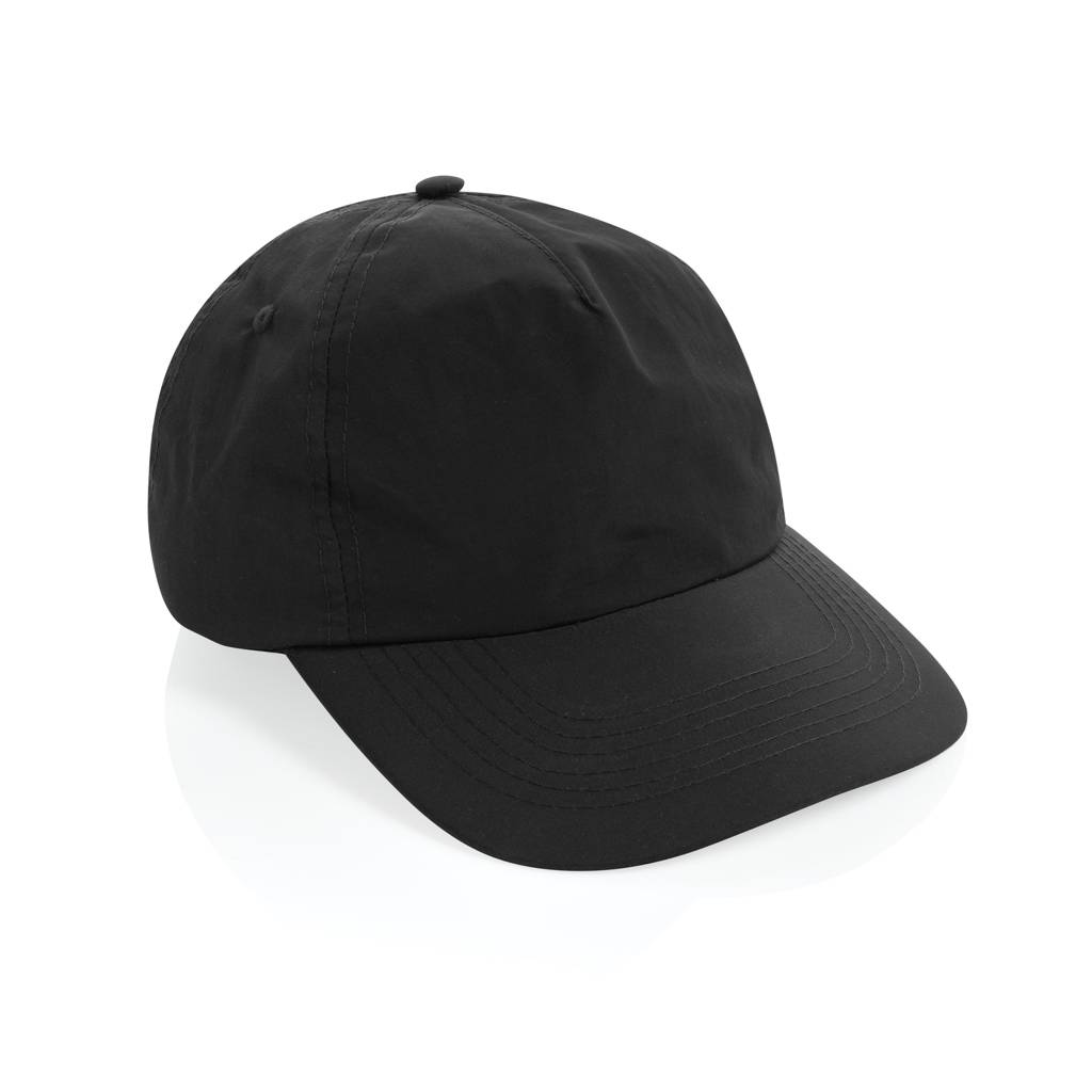 KENTO URBAN RCS dobrodružná 5-panel. šiltovka z rec. nylonu, čierna
