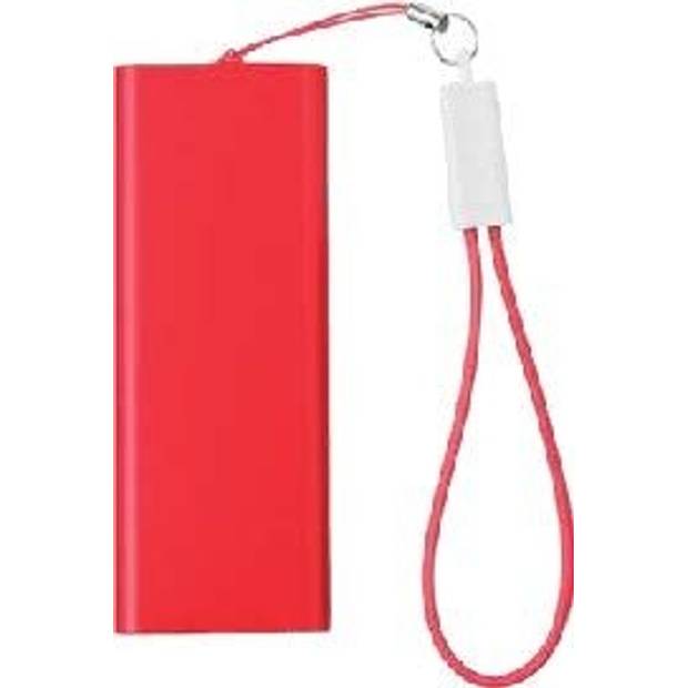 KERA hliníková powerbanka 2000 mAh, červená KERA hliníková powerbanka 2000 mAh, červená