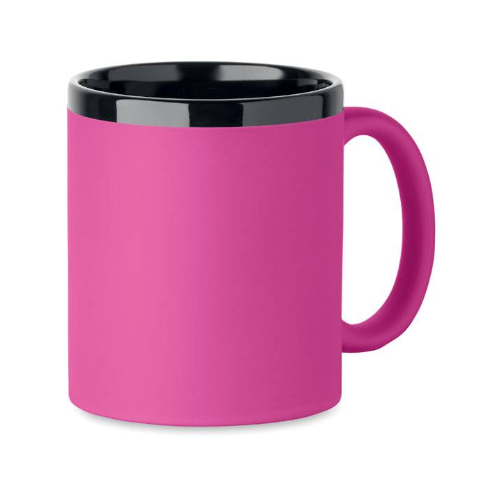 Keramický hrnček na laser 300ml, červená Fuchsia