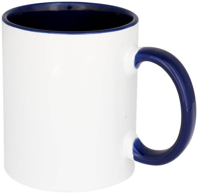 Keramický hrnček Pix 330 ml, vhodný na sublimačnú potlač, modrá