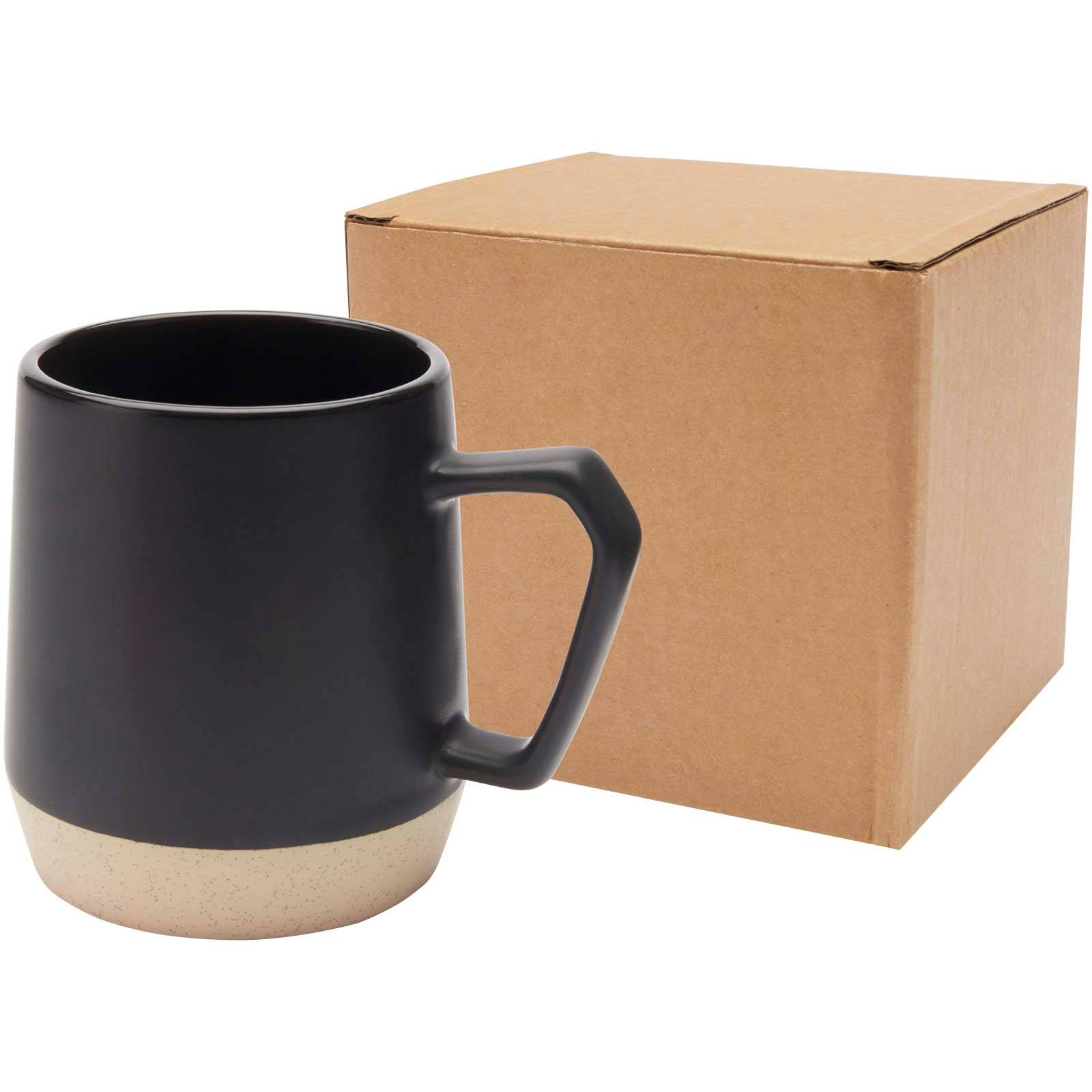 Keramický hrnček s objemom 300 ml s matným povrchom Dolce, čierna