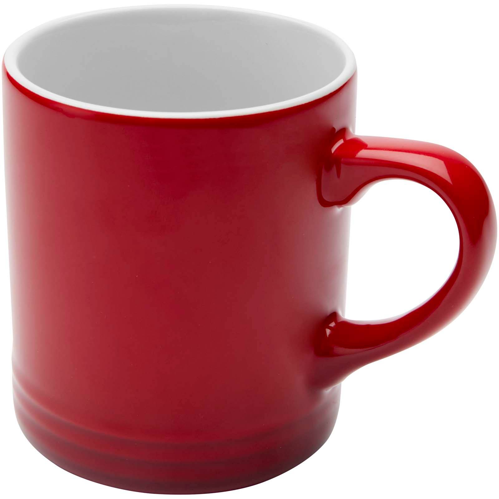 Keramický hrnček s objemom 330 ml Laguna, červená